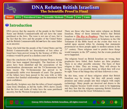 DNA Refutes British Israelism