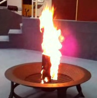 A burning koran