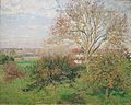 'Autumn Morning at Éragny' by Camille Pissarro, 1897, Pushkin Museum.JPG