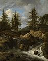 'A Waterfall in a Rocky Landscape' by Jacob van Ruisdael.jpg