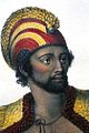 'A Man of the Sandwich Islands with His Helmet' (unknown artist, c. 1800).jpg