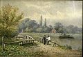 'Couple de Paysans Accoudes Sur un Pont', by Cornelius Krieghoff, 1869.jpg
